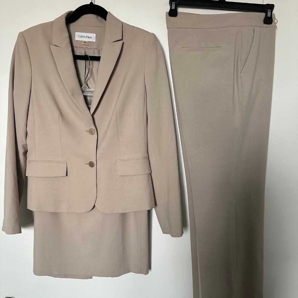 Calvin Klein Pants Suit and Skirt Combination, Size 6